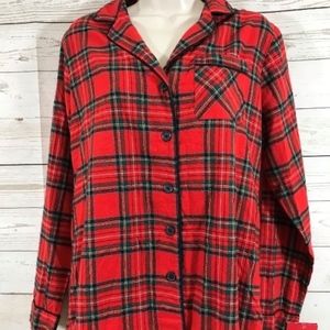 Wondershop Plaid Flannel Pajama Top